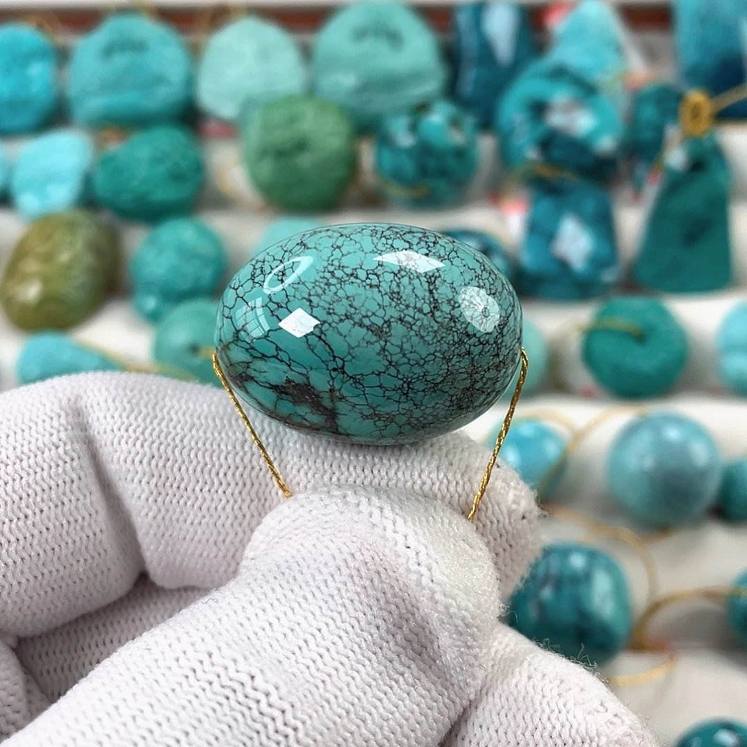 绿松石未镶嵌车挂直径20.4