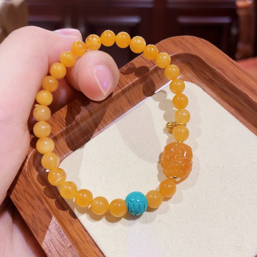 蜜蜡未镶嵌手串手串