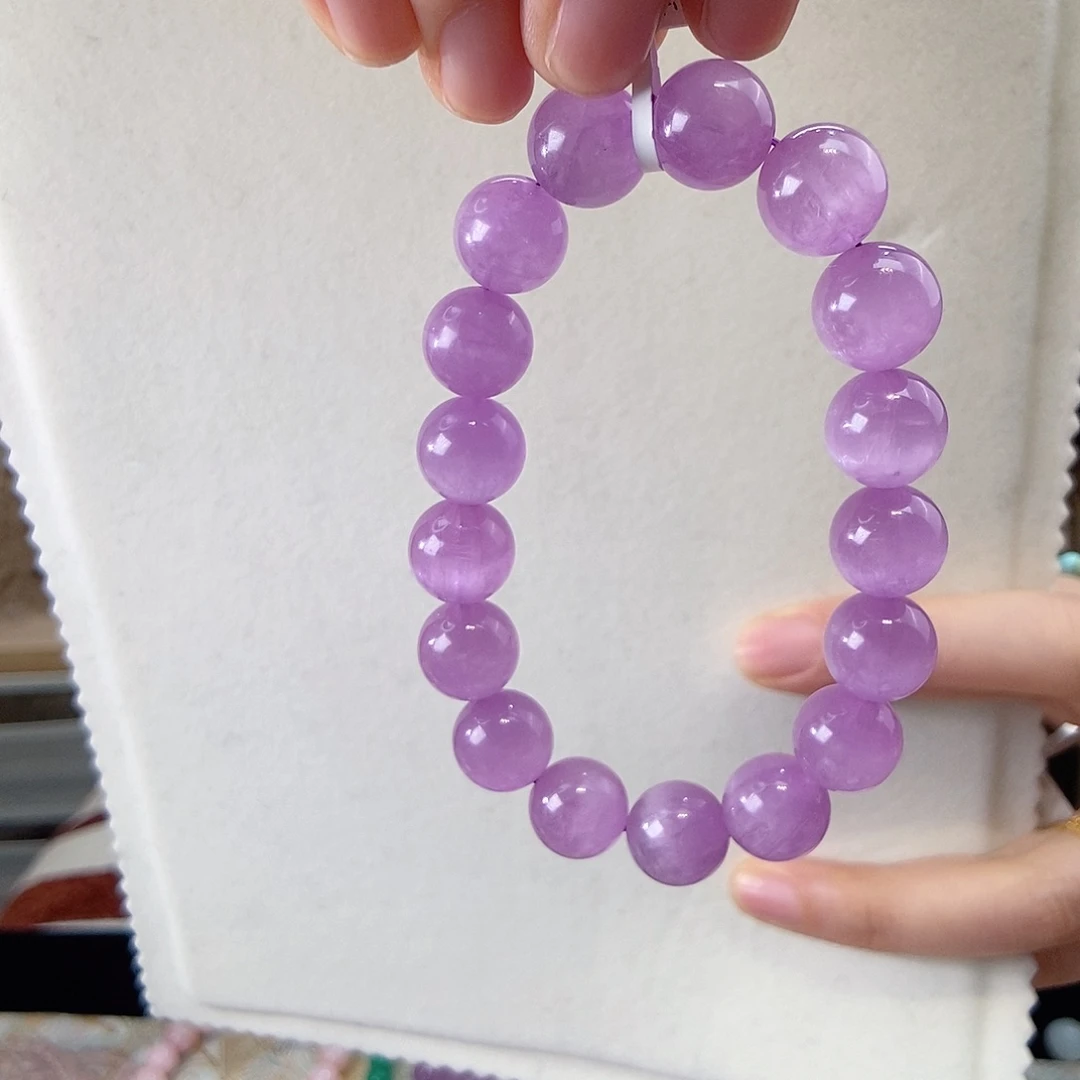 锂辉石手串未镶嵌12mm素圈