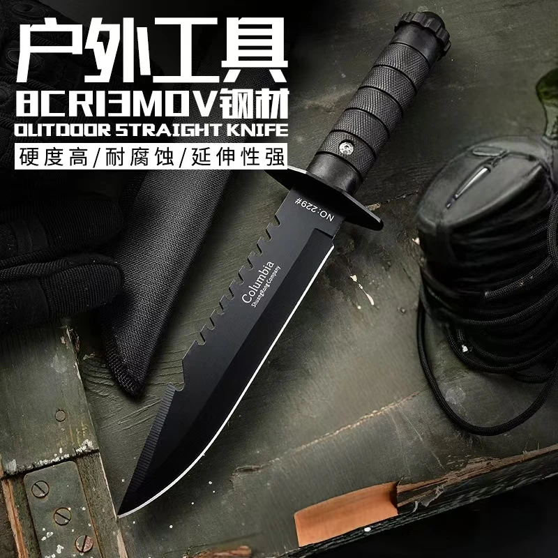 新疆包邮黑色户外高硬度小刀水果刀吃肉小刀多功能刀锋利不锈钢