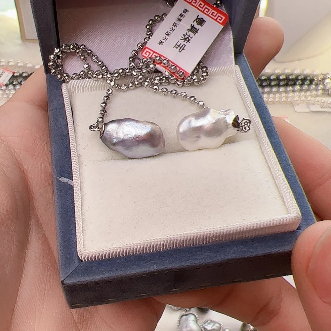 海水珍珠颈饰银S925镶嵌