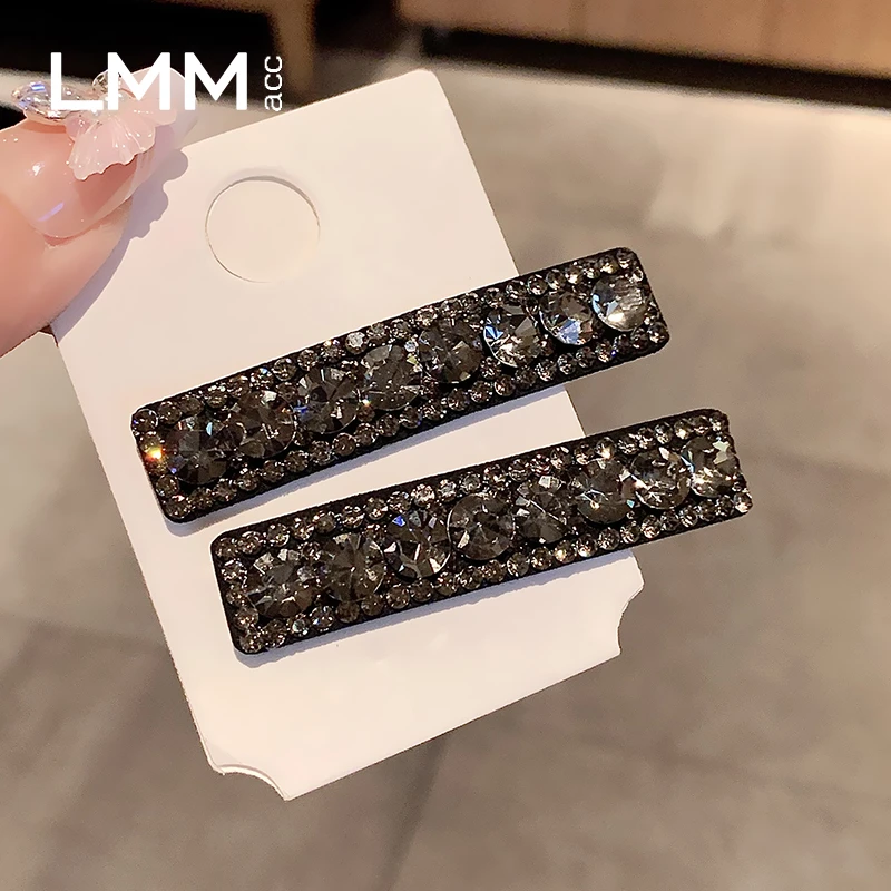 精致时尚2025满钻发夹女网红气质刘海侧边夹新款百搭一字夹头饰