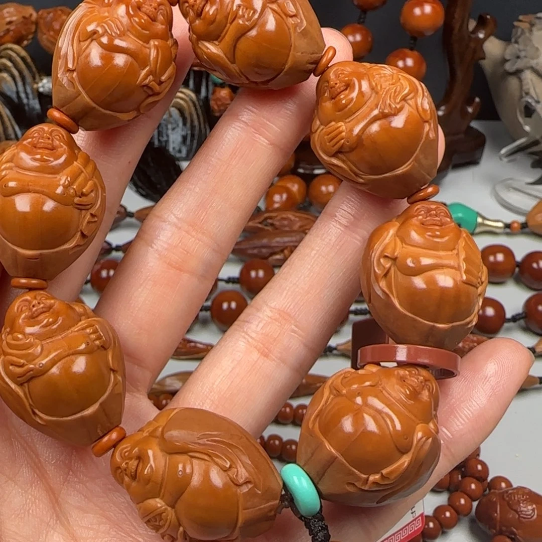 橄榄核手串/手链2.2尺寸包衣弥勒手串