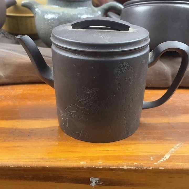 紫砂茶壶处理一把