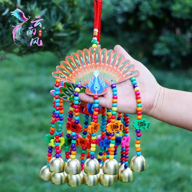 创意手工彩绘民族风铃家居装饰品店铺挂件礼物纯手工作品