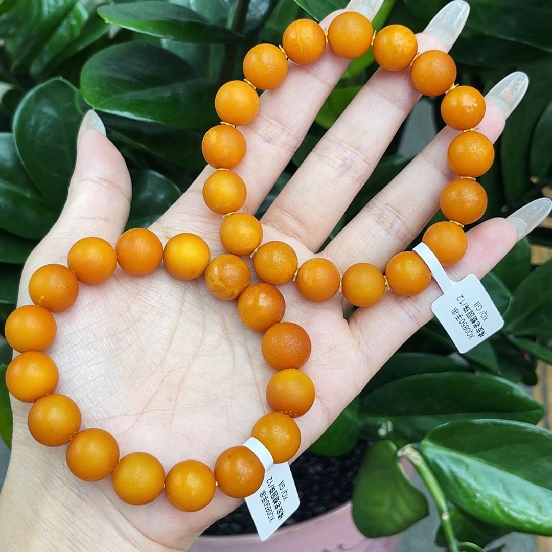 琥珀未镶嵌手链12 m多样性发其一