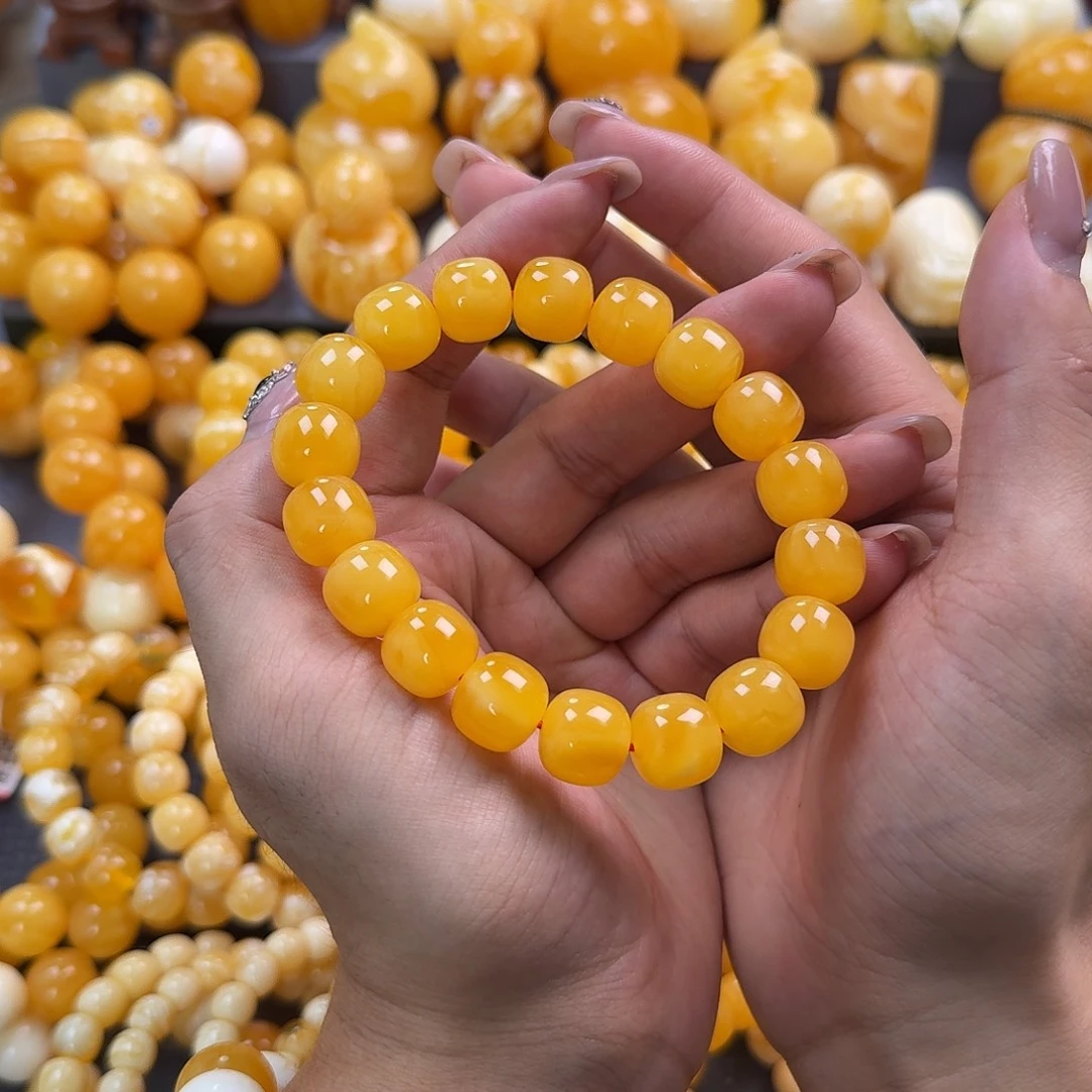 蜜蜡未镶嵌珠宝奇石同料13mm