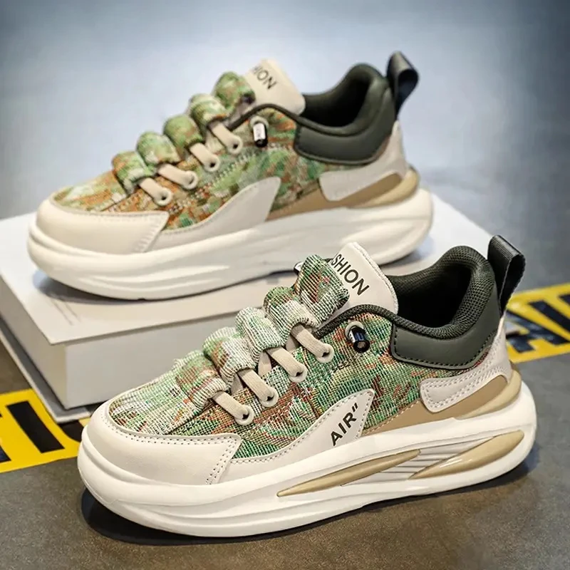 男童鞋2025夏季新款休闲儿童板鞋中大童防滑软底运动鞋男孩帆布鞋