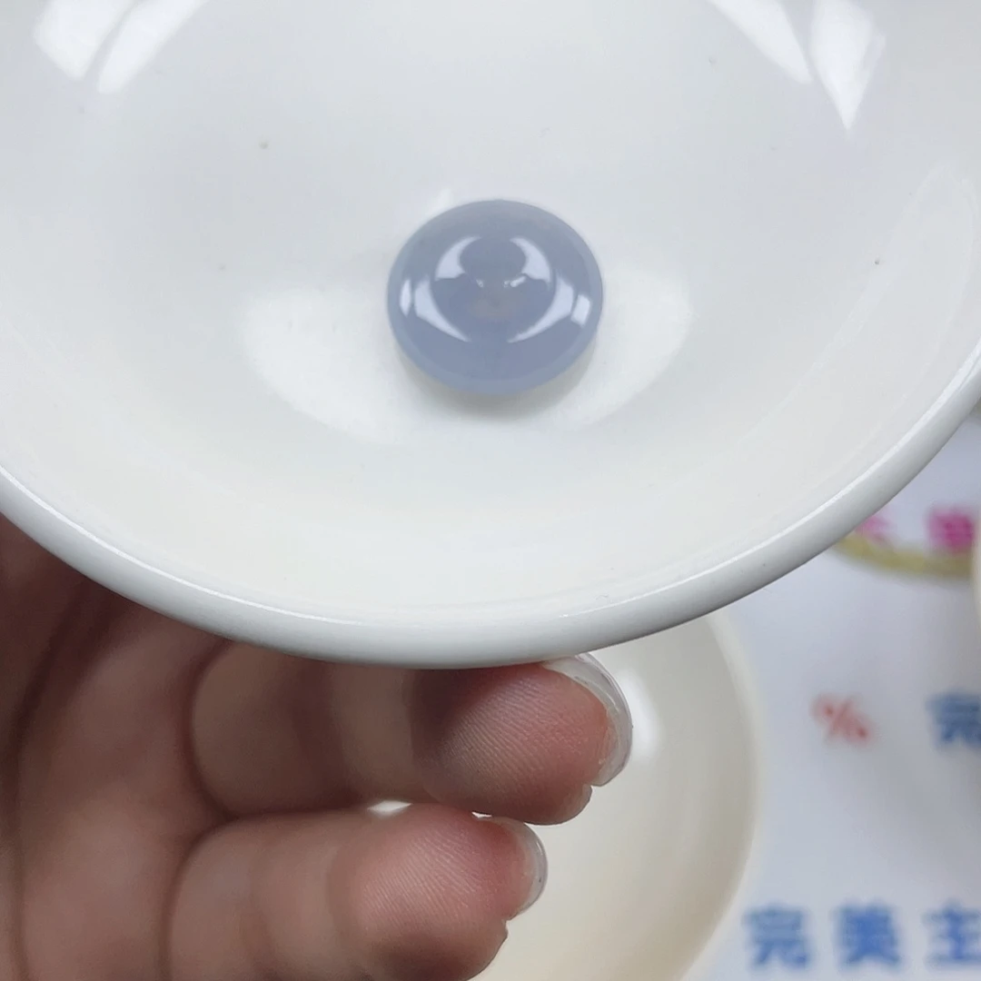 翡翠散珠翡翠冰紫平安扣