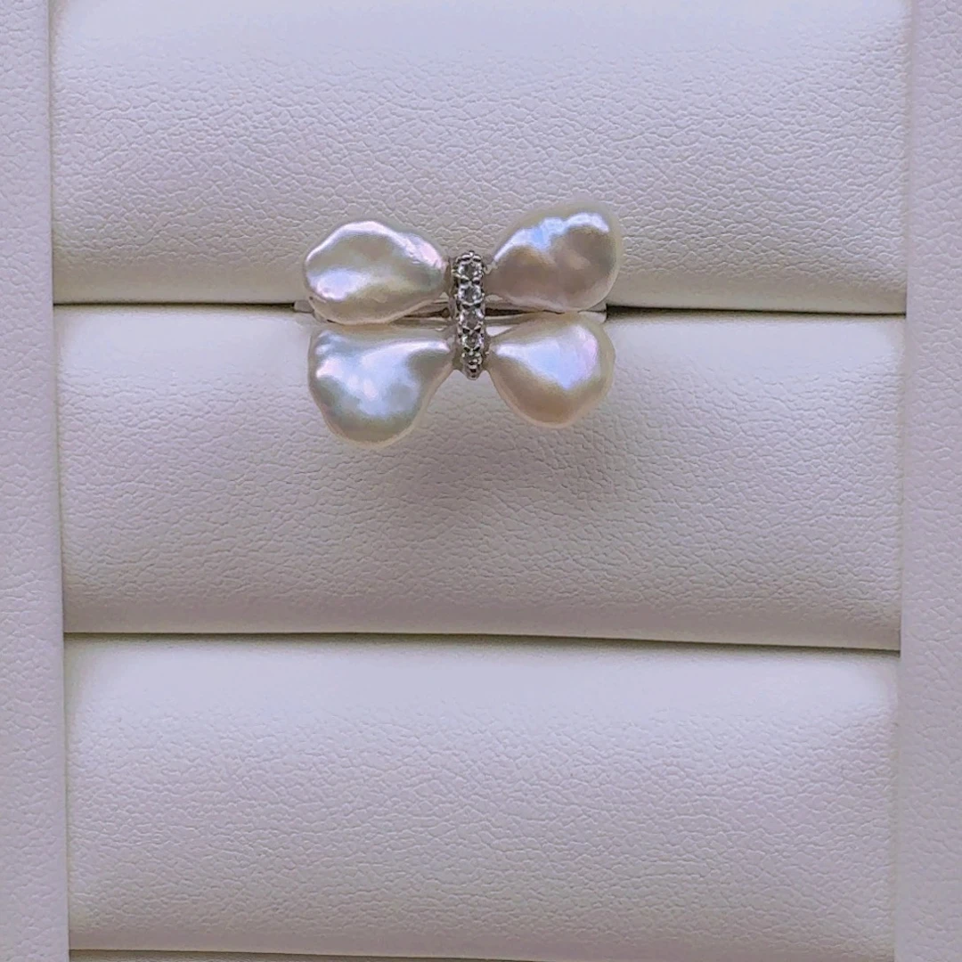 淡水珍珠银S925镶嵌颈饰