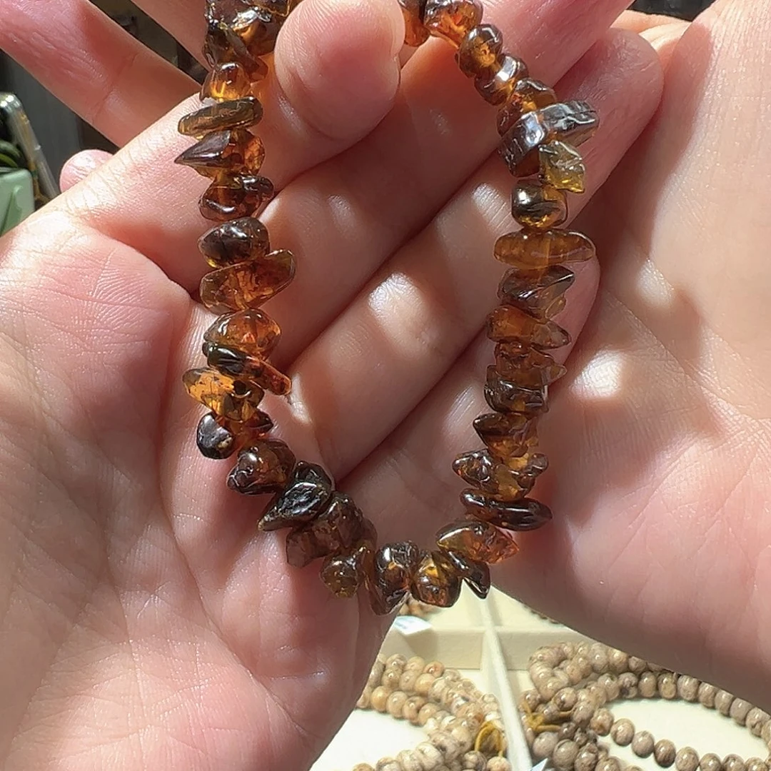 琥珀未镶嵌裸石抚顺琥珀随形