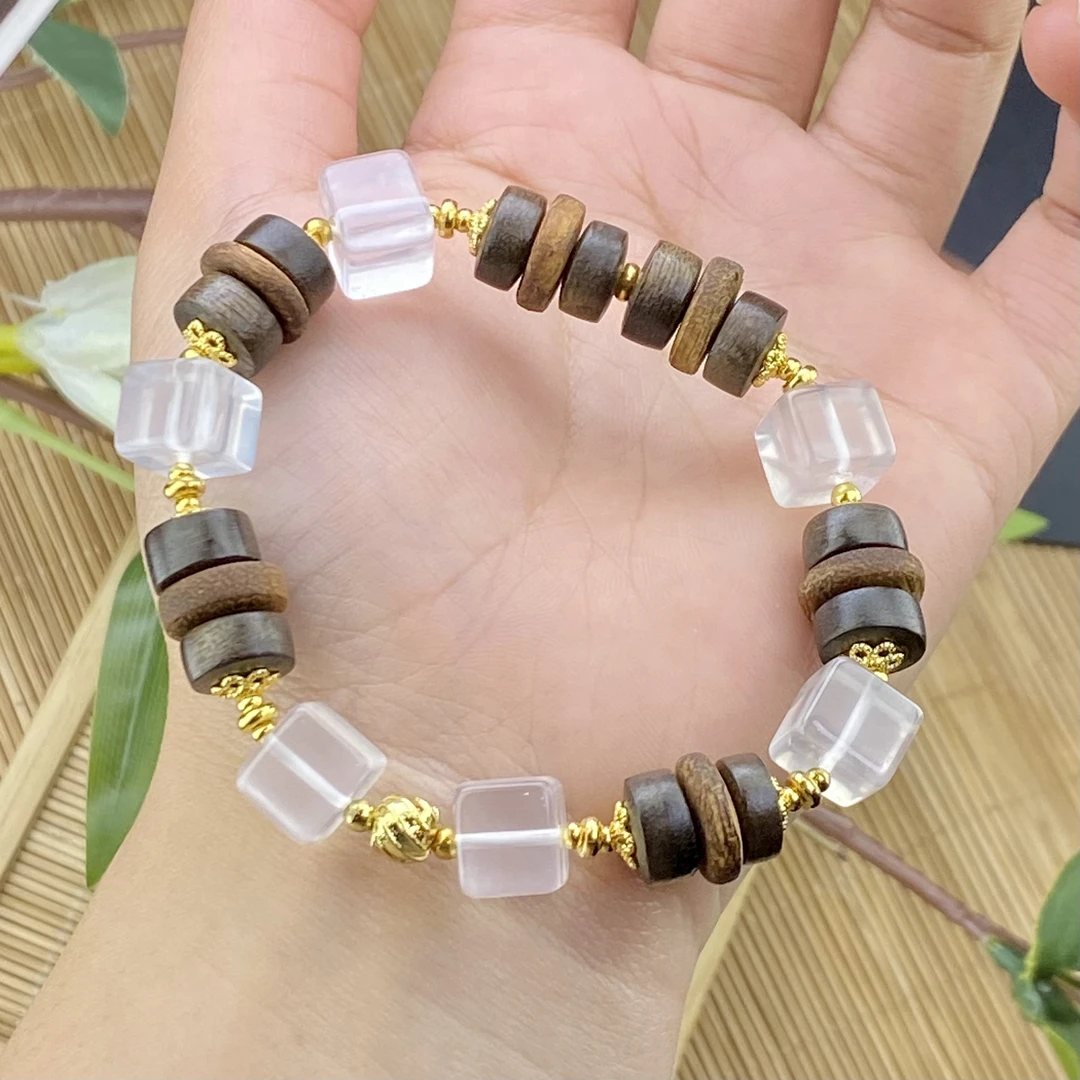 冰白海屿单圈手串手链