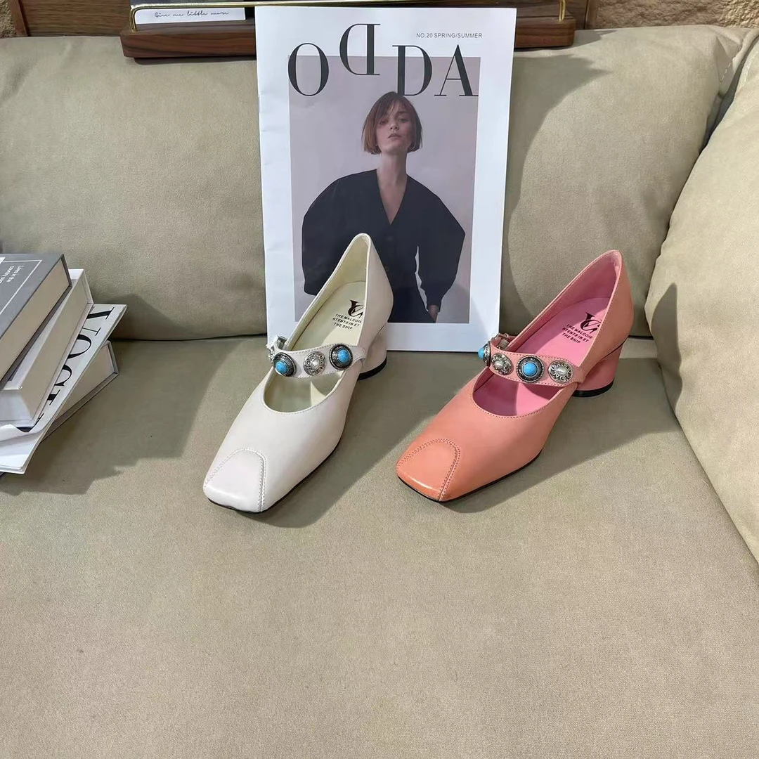 DJ时尚单鞋-A6695白色