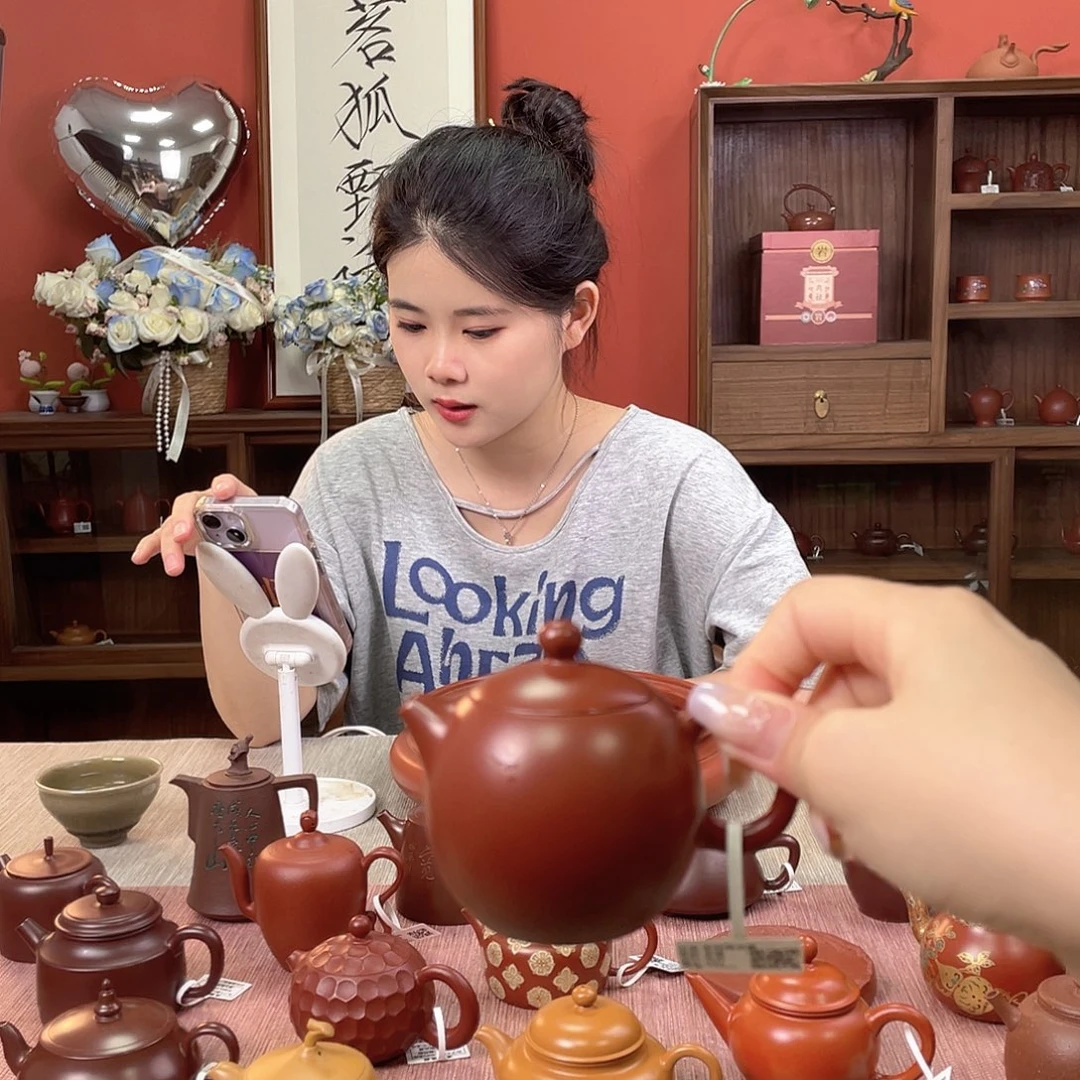 L***n茶壶紫砂潮州全手工手拉壶