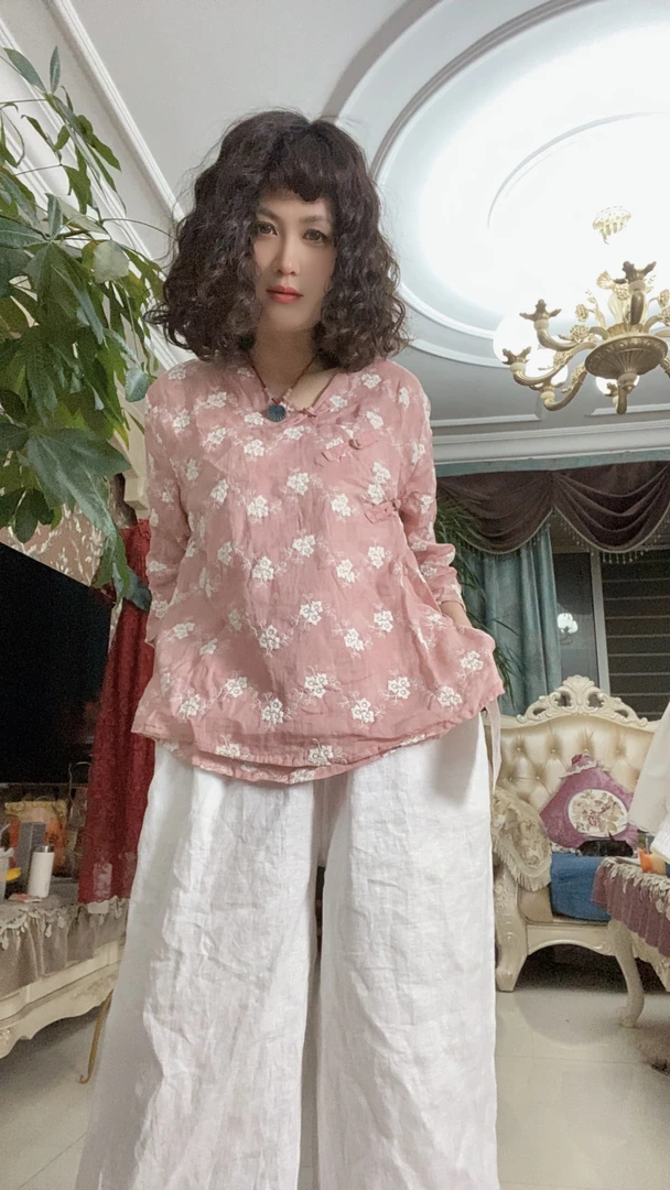 2025夏新款5018、衣长60，重工刺绣新中式轻奢百搭高档上衣