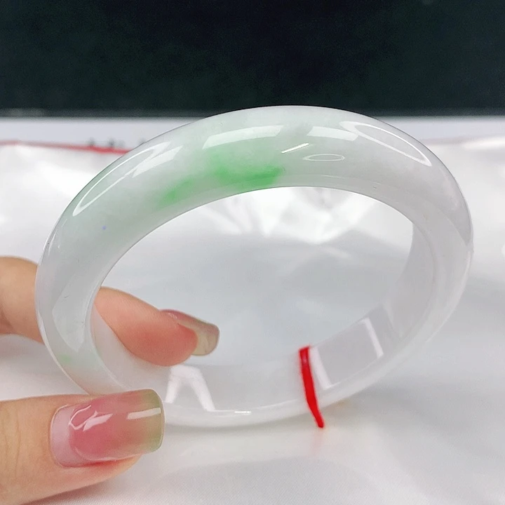 翡翠未镶嵌手镯圈57.8，40205