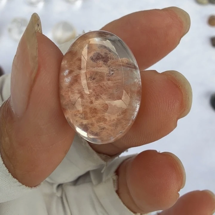 未镶嵌手链水晶兔毛蛋面