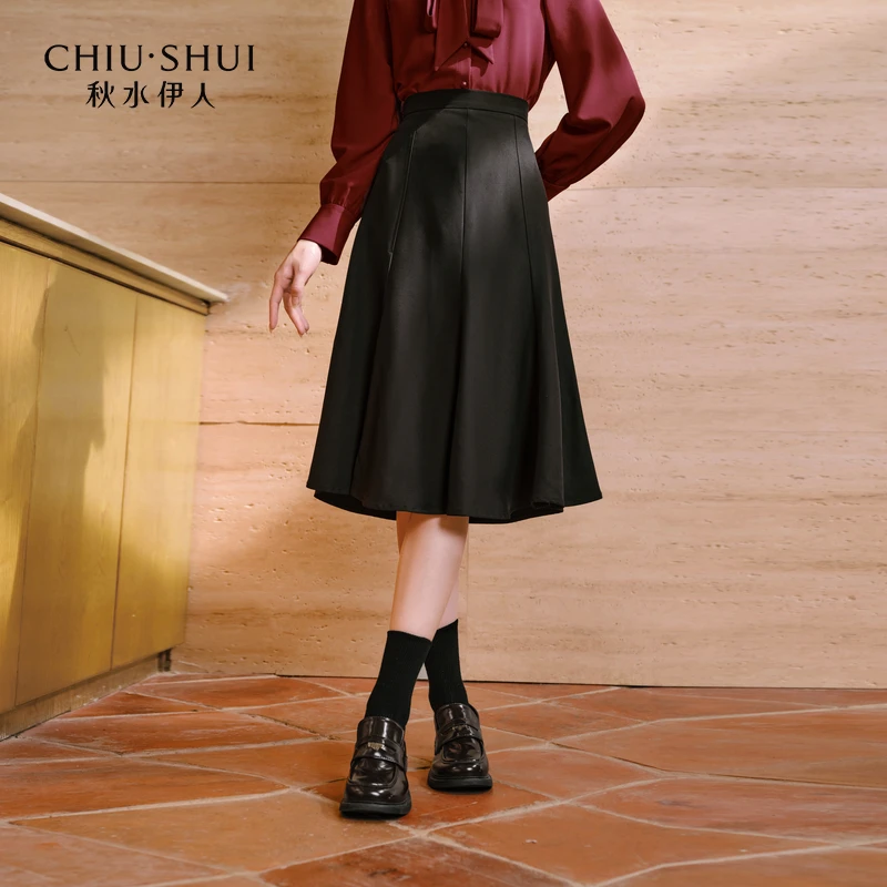 【丽公主】秋水伊人高腰中长款半身裙秋季装伞裙623307M090401