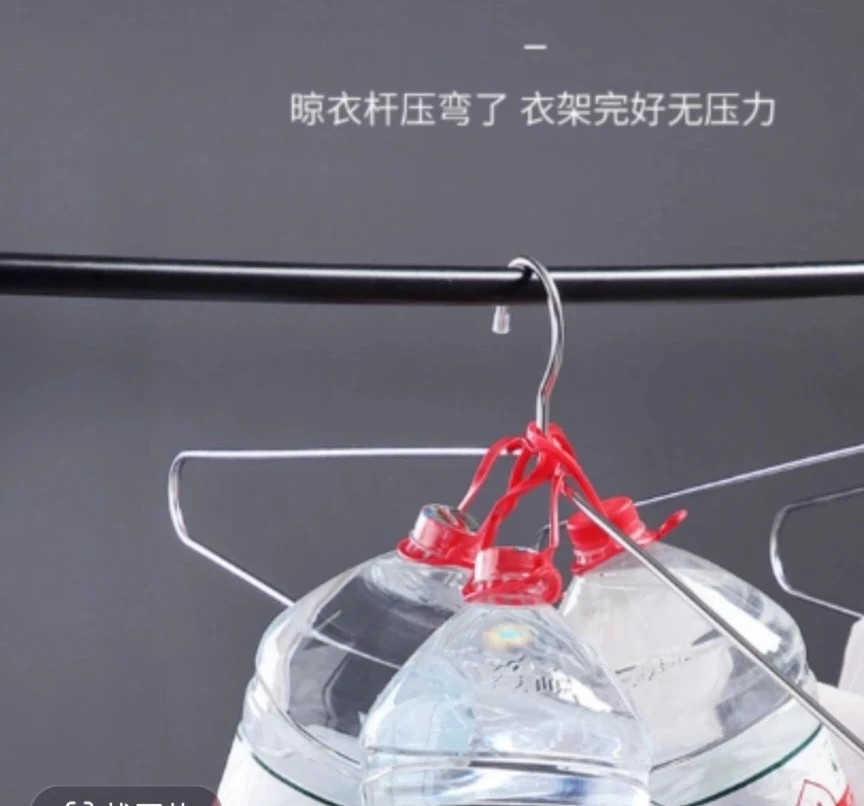 肩宽52厘米直径4毫米304不锈钢防滑无凹槽衣架家用304不锈钢衣架