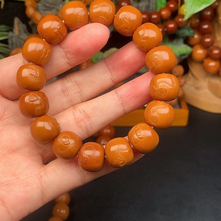 橄榄核手串/手链再**想老型荷叶14