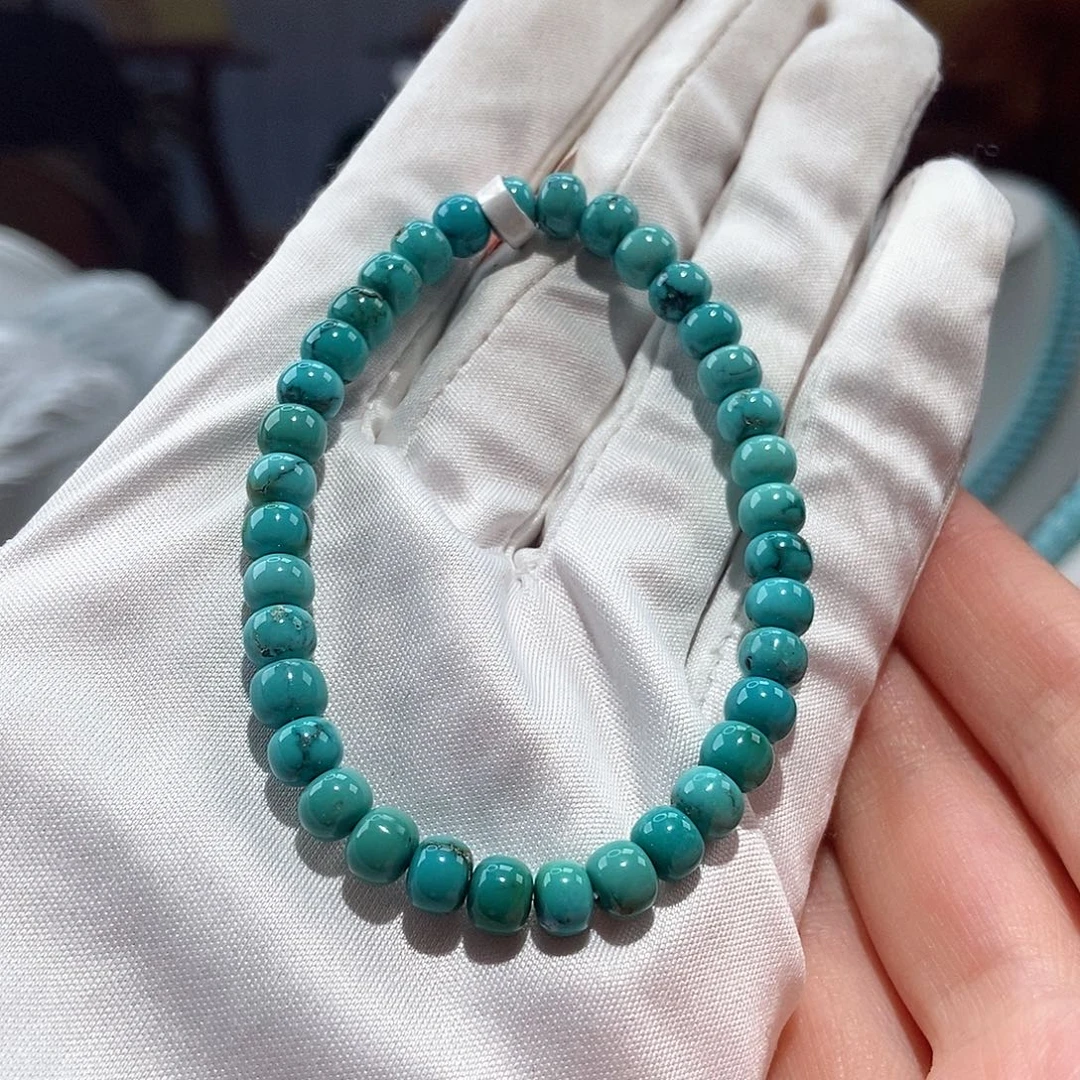 绿松石未镶嵌老型单圈卡6+