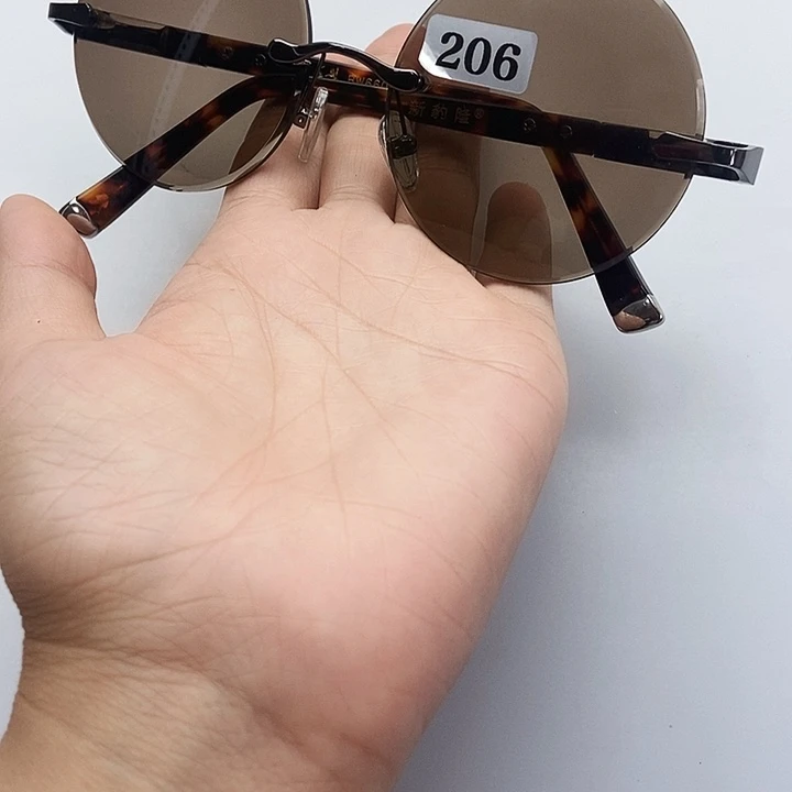 无框木古款石头镜