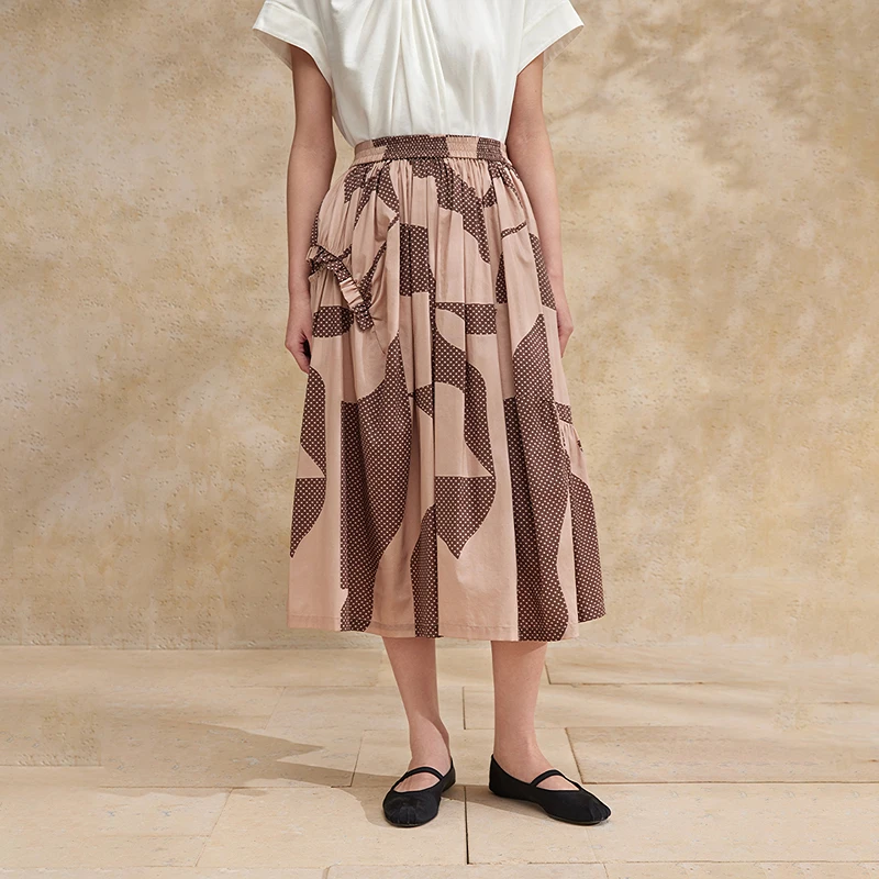 1318【赵老板专属】播24夏弹力褶皱腰半身裙BDR2BD1318