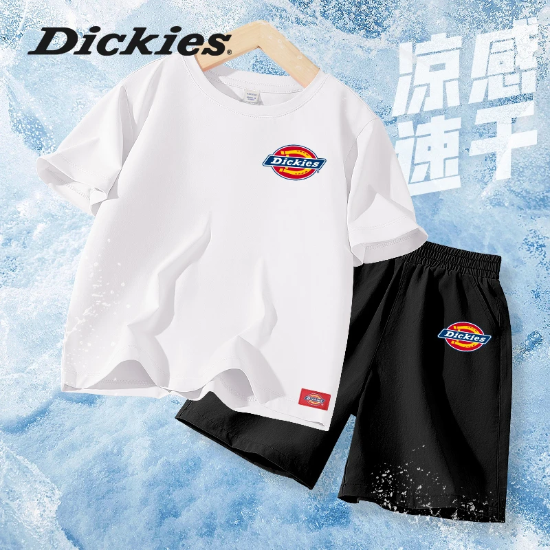 Dickies童装男童夏装套装中小童凉感速干t恤短袖儿童夏季薄款短裤