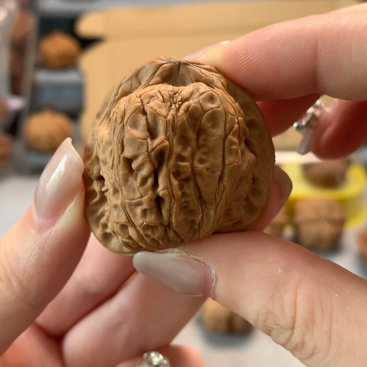 五***毛文玩核桃把件异形单只
