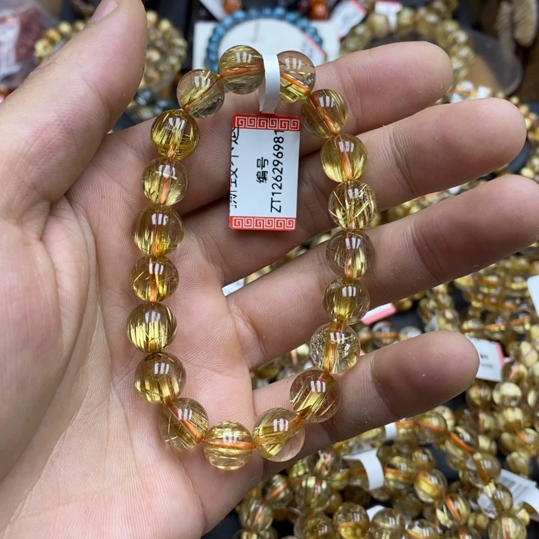 发晶手串未镶嵌刘*艾卓慕水晶钛晶ZT126296981F