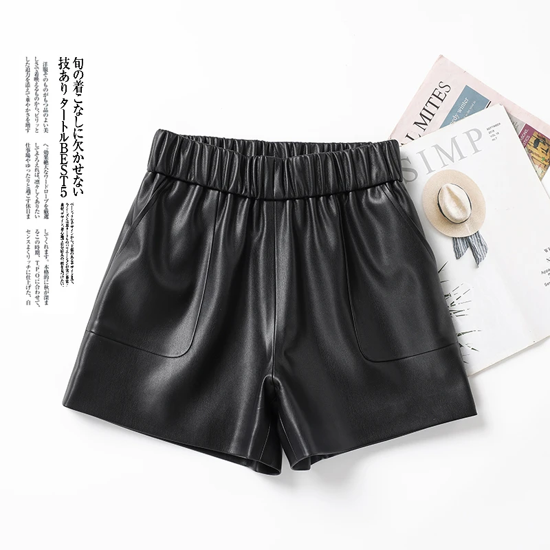 海宁真皮皮裤 春夏季皮短裤女 KFLD-1601#