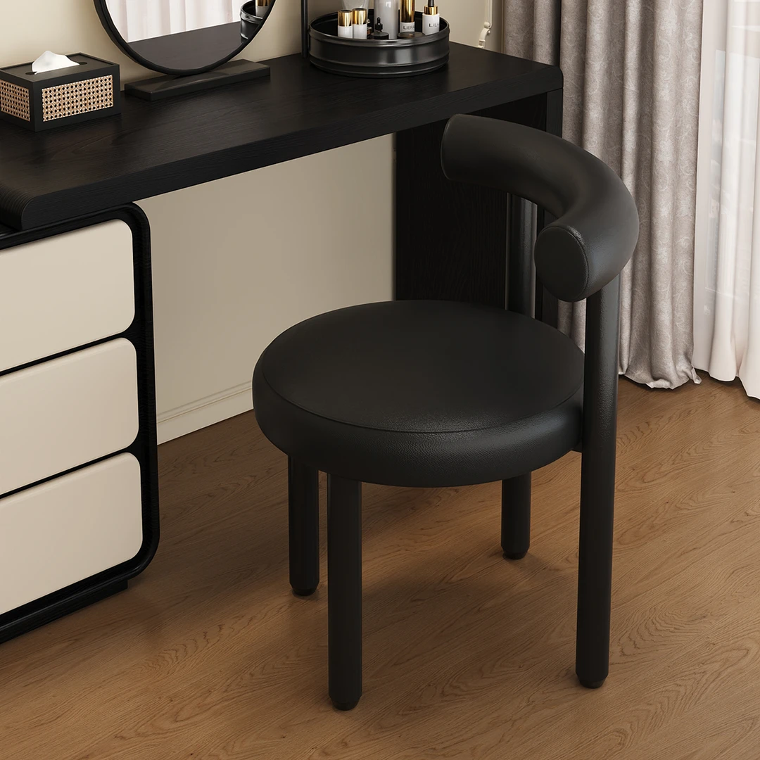 化妆凳家用网红化妆椅卧室轻奢感凳子梳妆凳女生卧室梳妆台小椅子