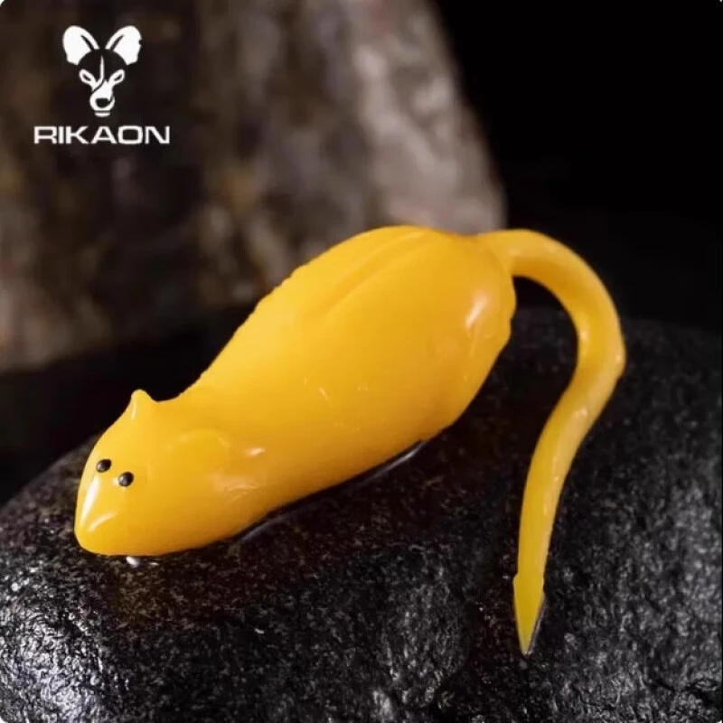 RIKAON野犬RIKAON杰利鼠路亚软饵JERKY JERRY鼠形浮水假饵4.5寸鲈