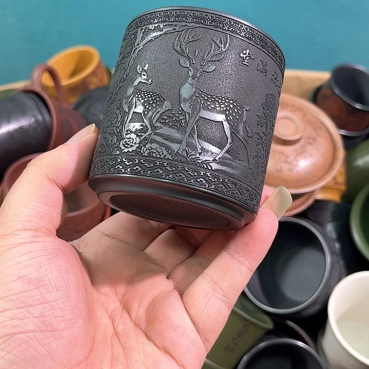 茶杯紫砂全手工紫砂主人杯