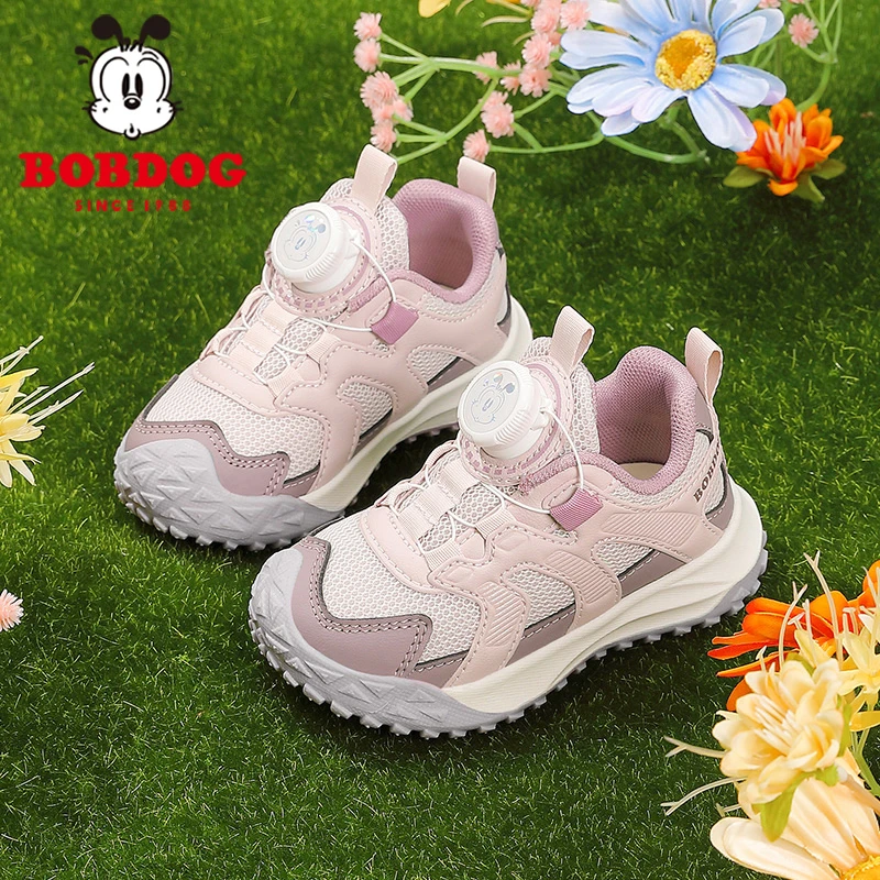 巴布豆童鞋运动鞋女童春秋季2025新款小童宝宝户外防滑儿童跑步鞋
