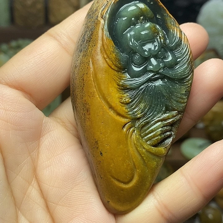 匠***）岫岩河磨玉（透闪石质玉）未镶嵌颈饰