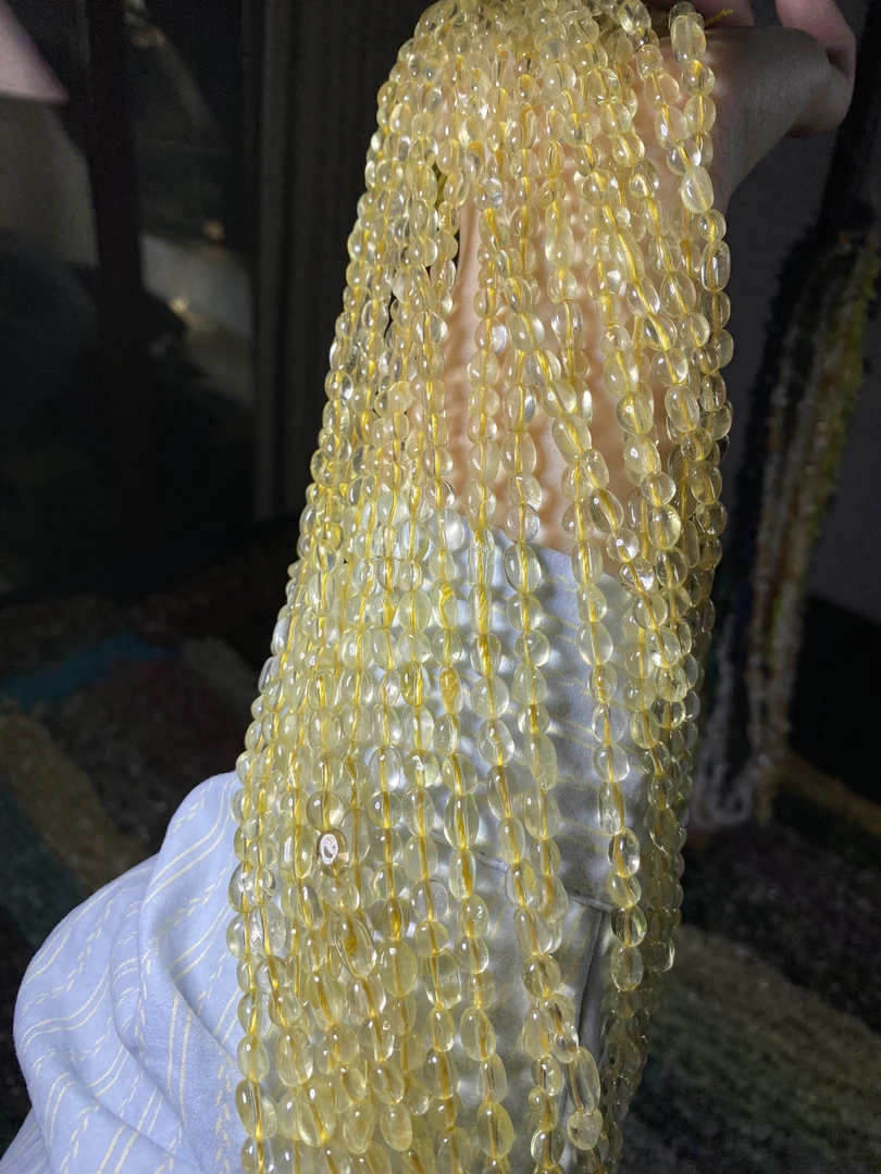 天然随行柠檬晶可diy做手串手机链配珠时尚招财饰品