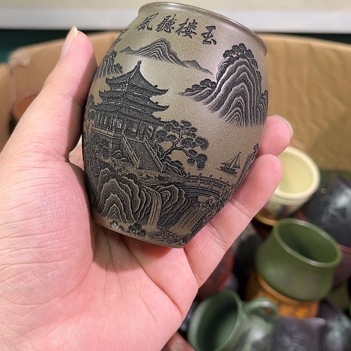 茶杯紫砂全手工紫砂主人杯