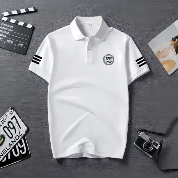 短袖男士polo衫2025年夏季新款翻领简约商务休闲体恤上衣T恤潮牌
