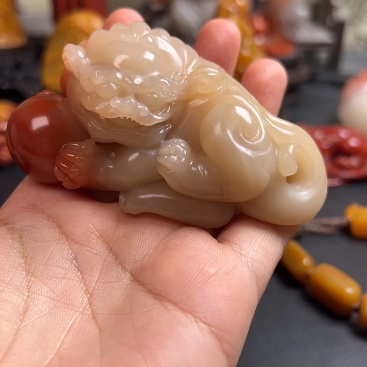 风***翼寿山石寿山石雕刻手把件