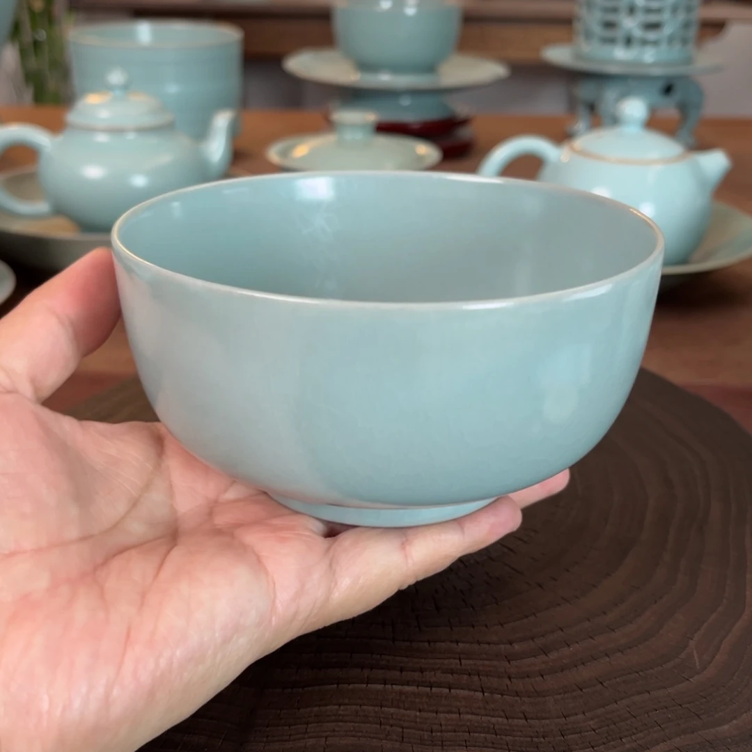 微瑕罗汉碗原矿汝官窑作品