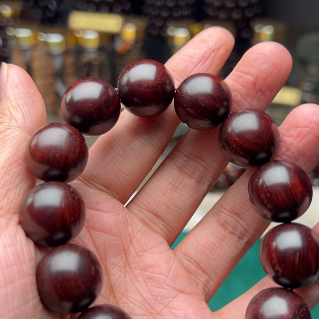 檀香紫檀（小叶紫檀）手串/手链1.8原汁原味泥料包浆底特价款