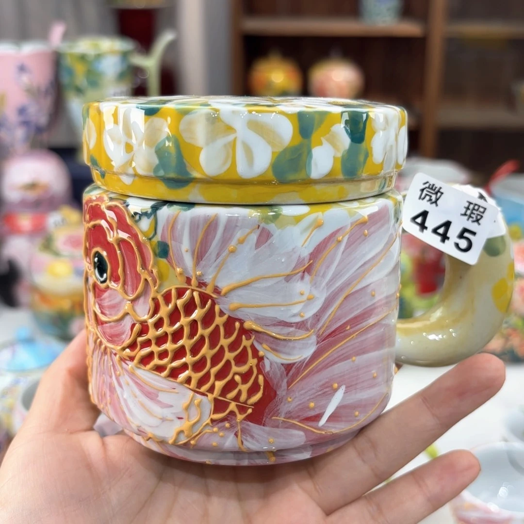 景德镇手绘高温釉下彩陶瓷茶具