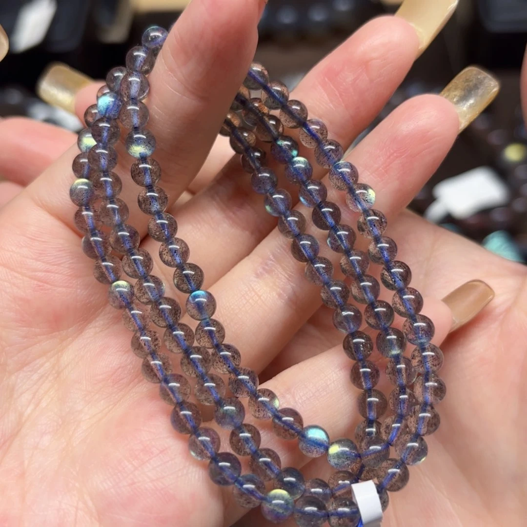 未镶嵌手链长石4.8mm左右