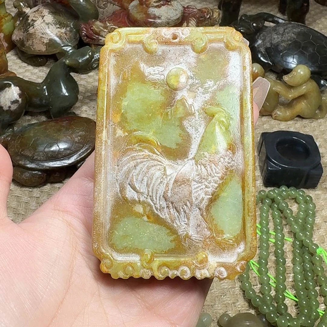 白玉菩提吊坠挂件