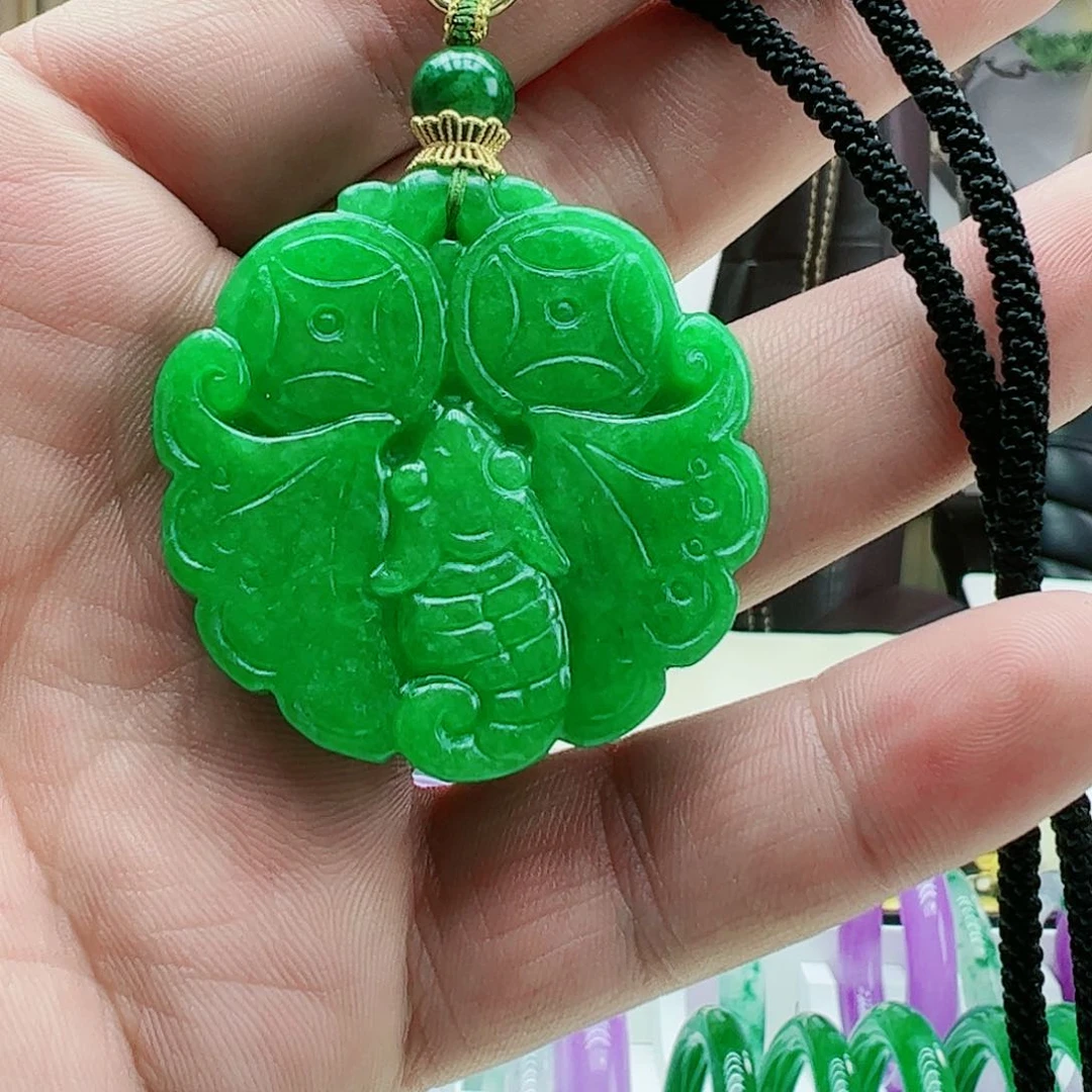 翡翠吊坠(赠链)银S925镶嵌