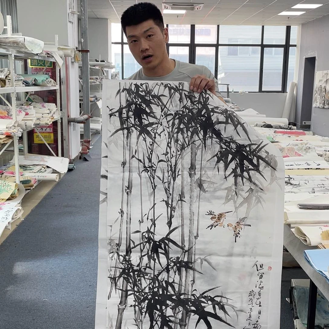 国画纯手绘字画宣纸