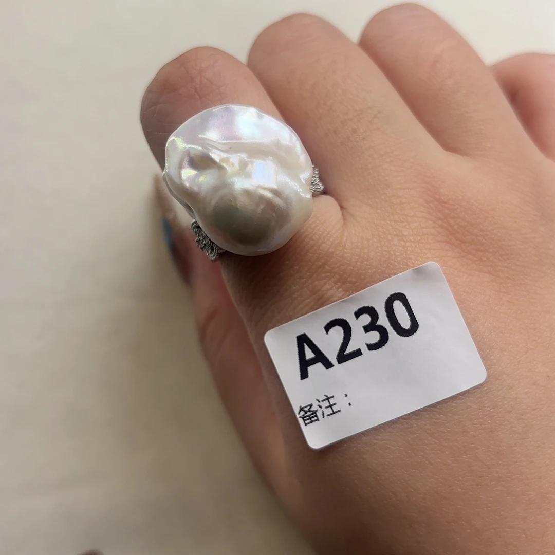 淡水珍珠戒指合金