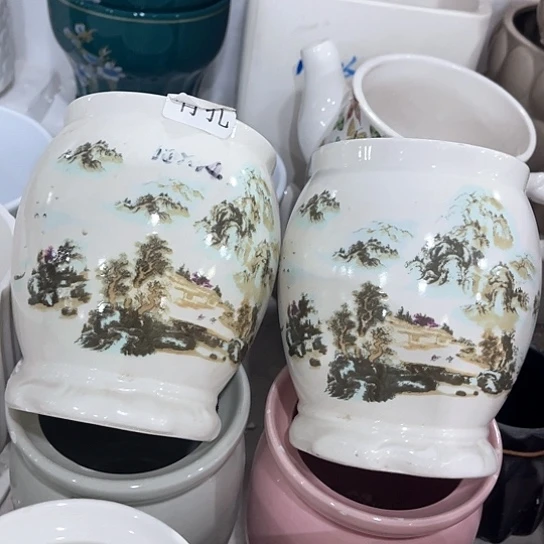 多肉绿植陶瓷花盆9.9包邮