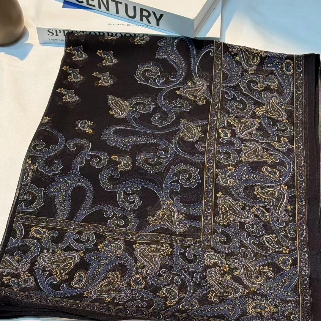 乔其纱长巾-遍野腰肢 65*160cm丝巾